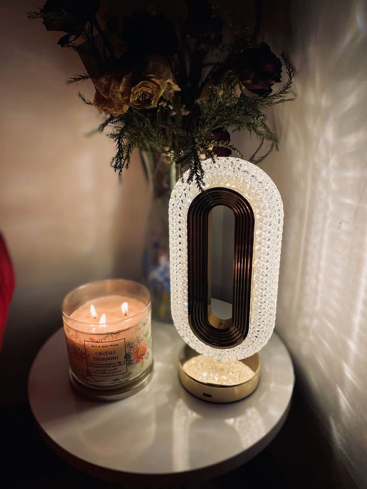 Lampe décorative LED en cristal – Ambiance moderne