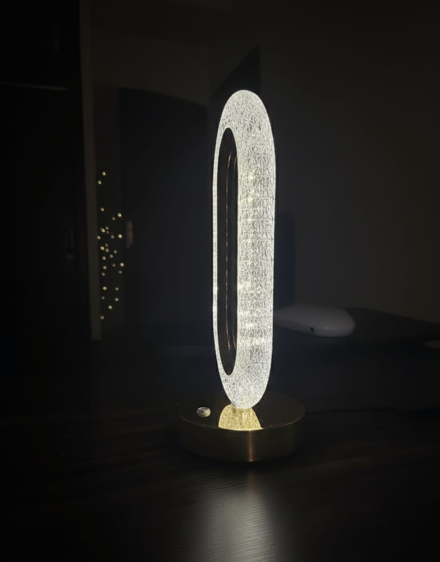 Lampe décorative LED en cristal – Ambiance moderne