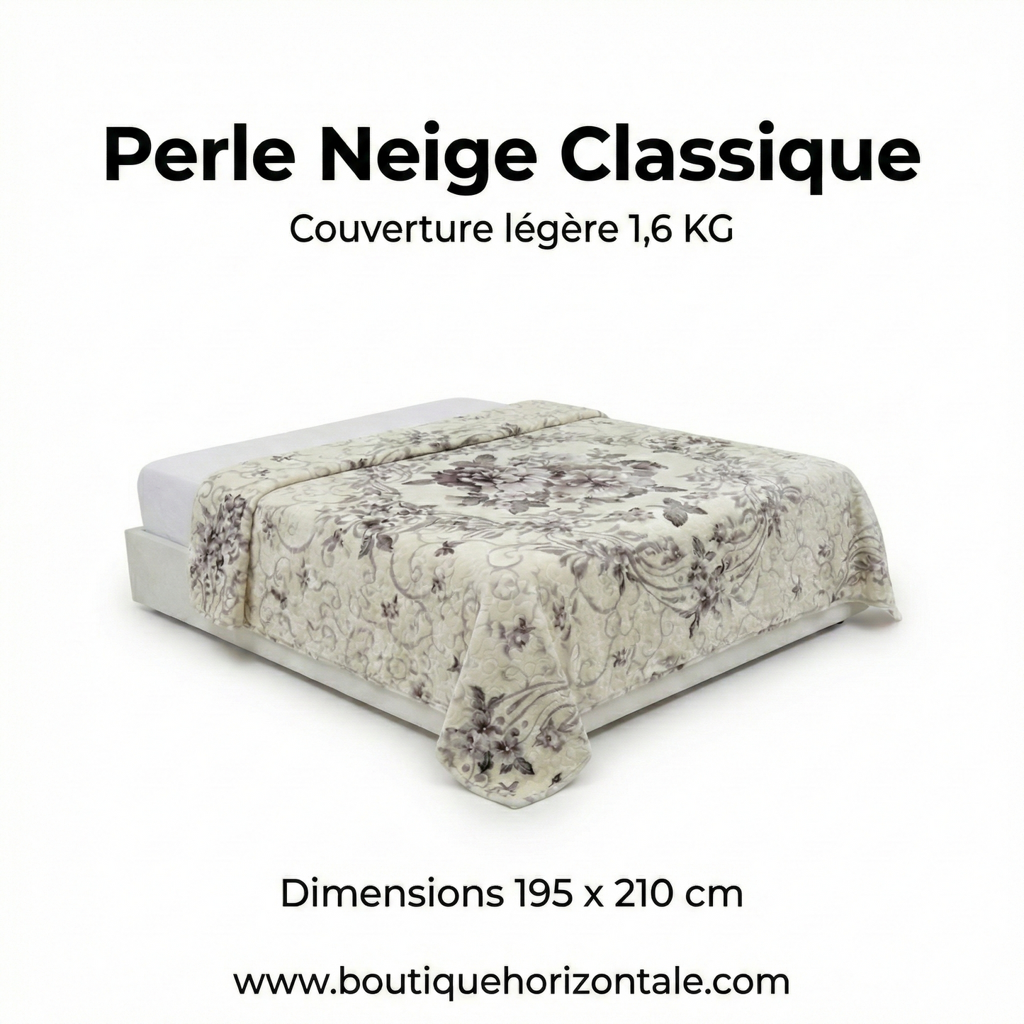 Couverture légère Perle Neige Classique