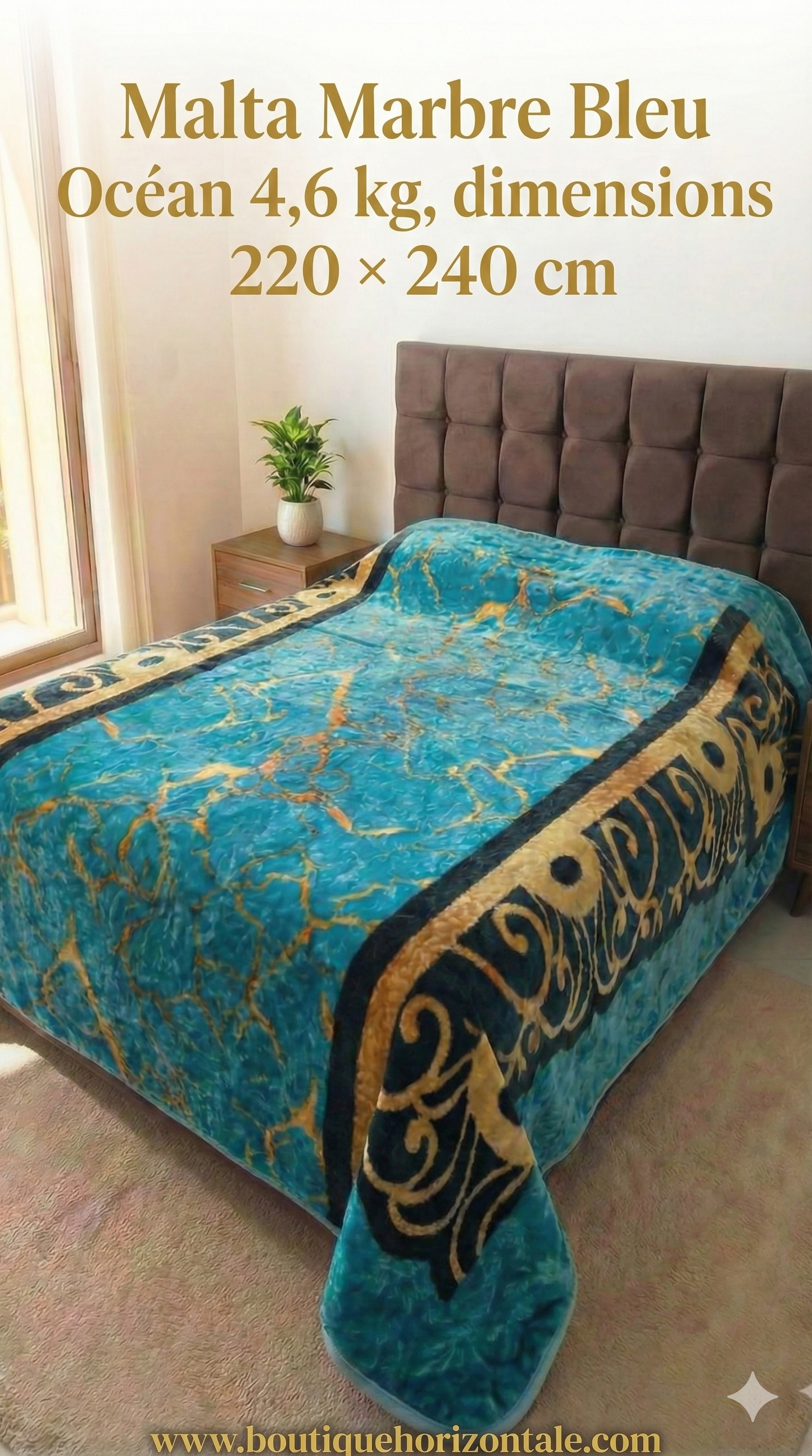 Malta Marbre bleau océan