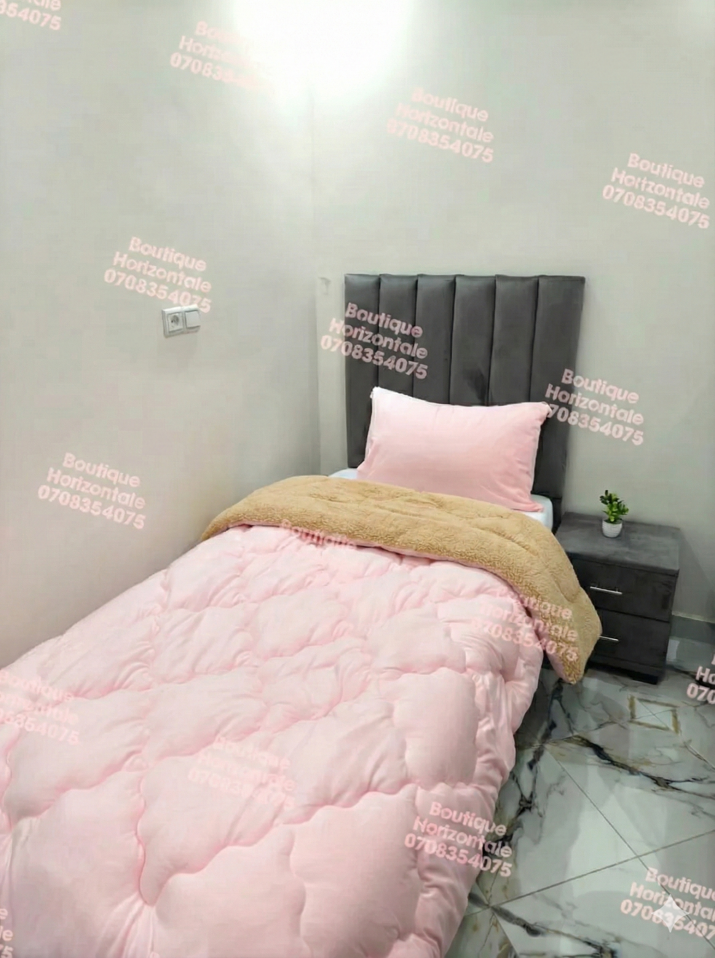 couvre-lits couleur unies