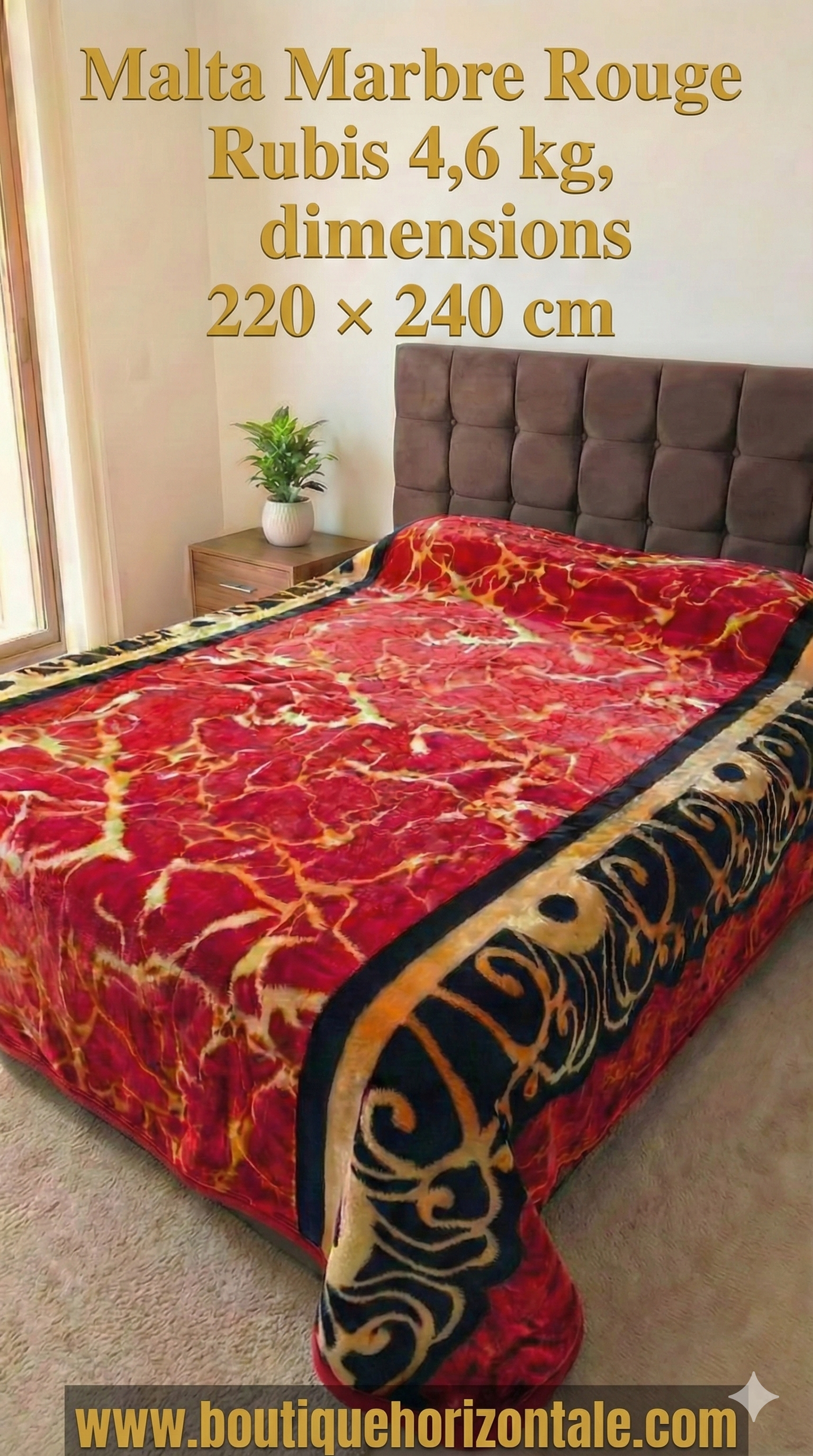 Malta marbre rouge rubis