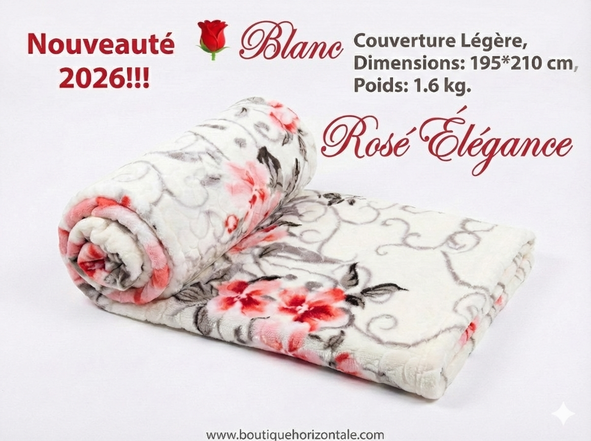 couverture légère Rosé Élégance
