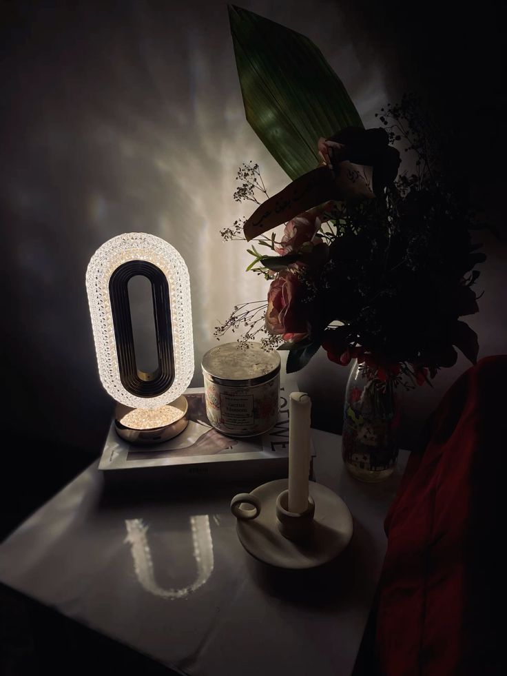 Lampe décorative LED en cristal – Ambiance moderne