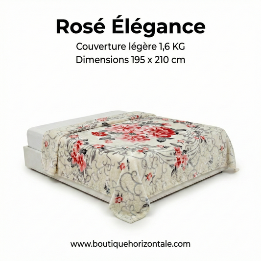 couverture légère Rosé Élégance