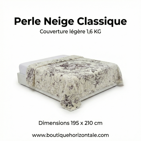 Couverture légère Perle Neige Classique