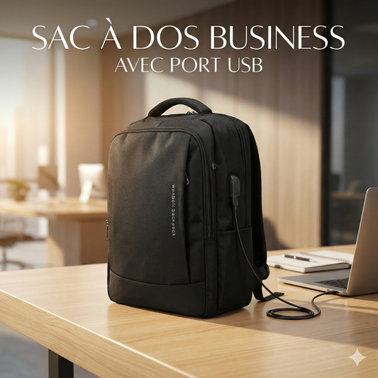 Sac à dos business avec port USB