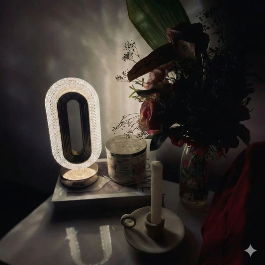 Lampe décorative LED en cristal – Ambiance moderne