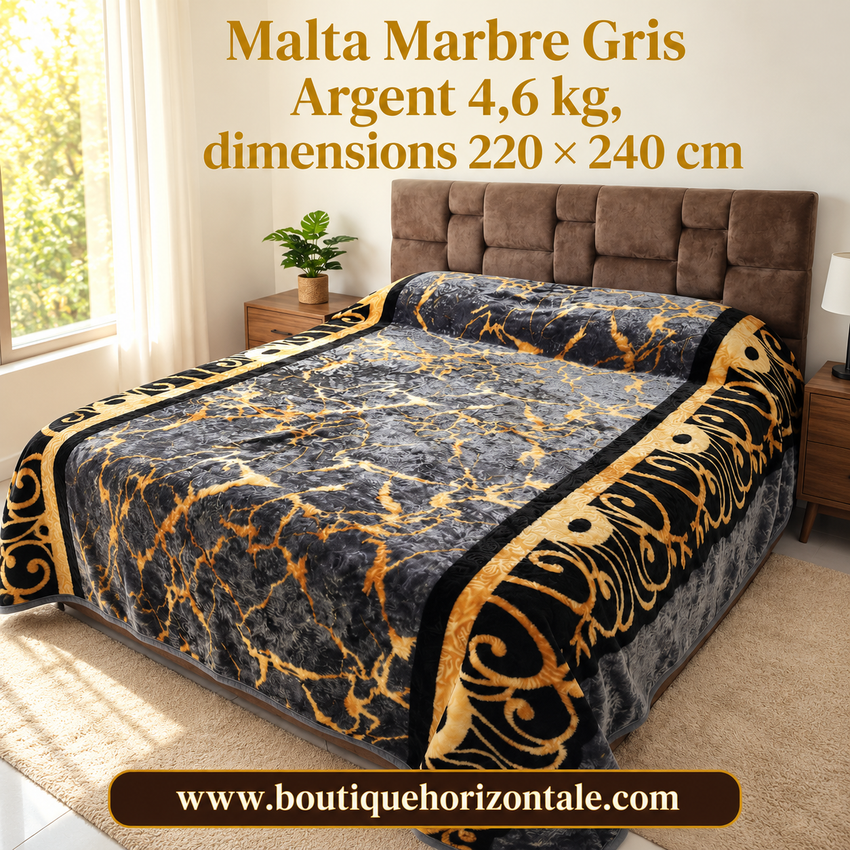 Malta marbre gris argent