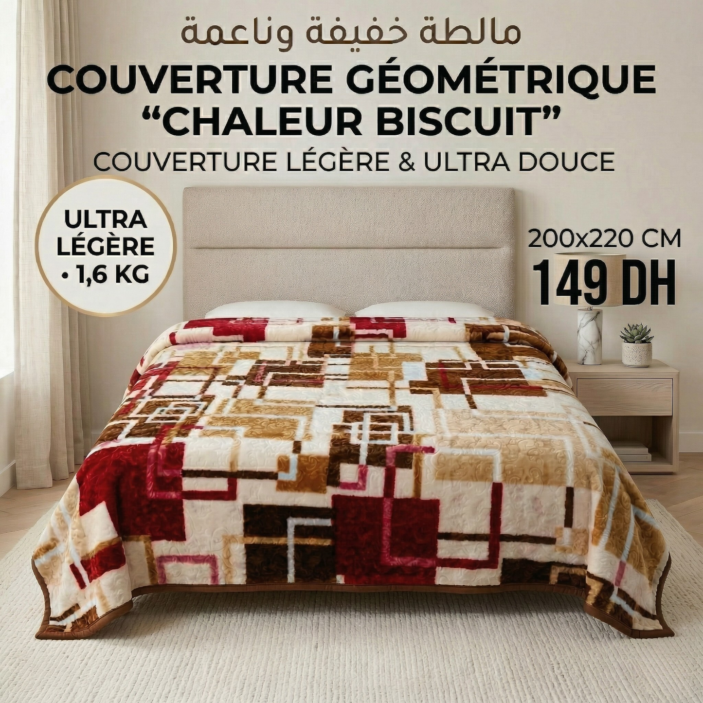 Couverture Chaleur Biscuit