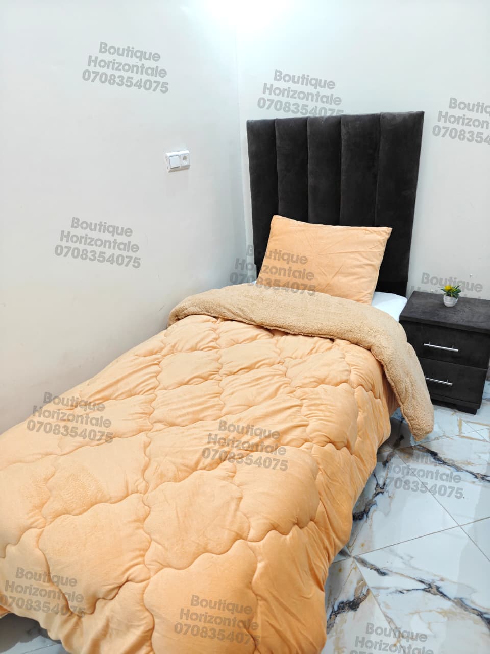 couvre-lits couleur unies