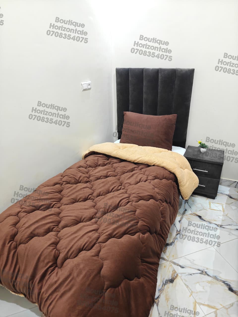 couvre-lits couleur unies