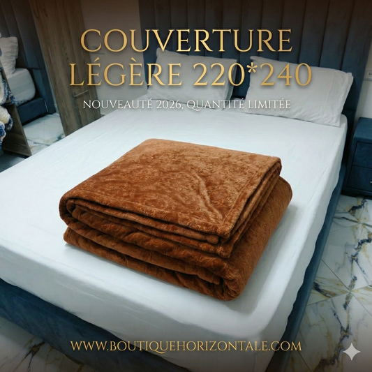 Couverture légère marron