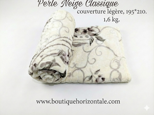 Couverture légère Perle Neige Classique