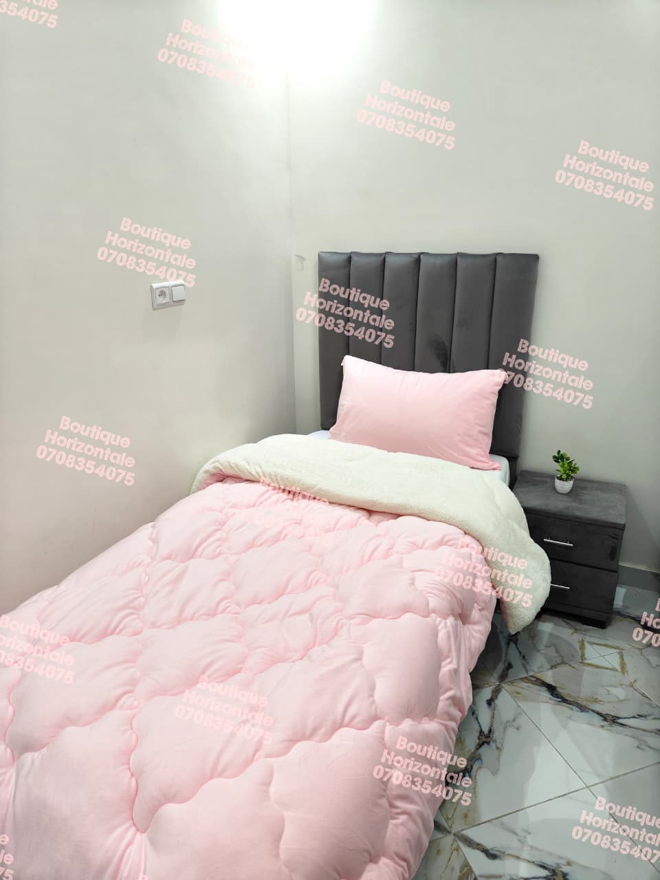 couvre-lits couleur unies