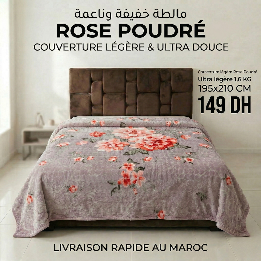 Couverture Rose Poudré