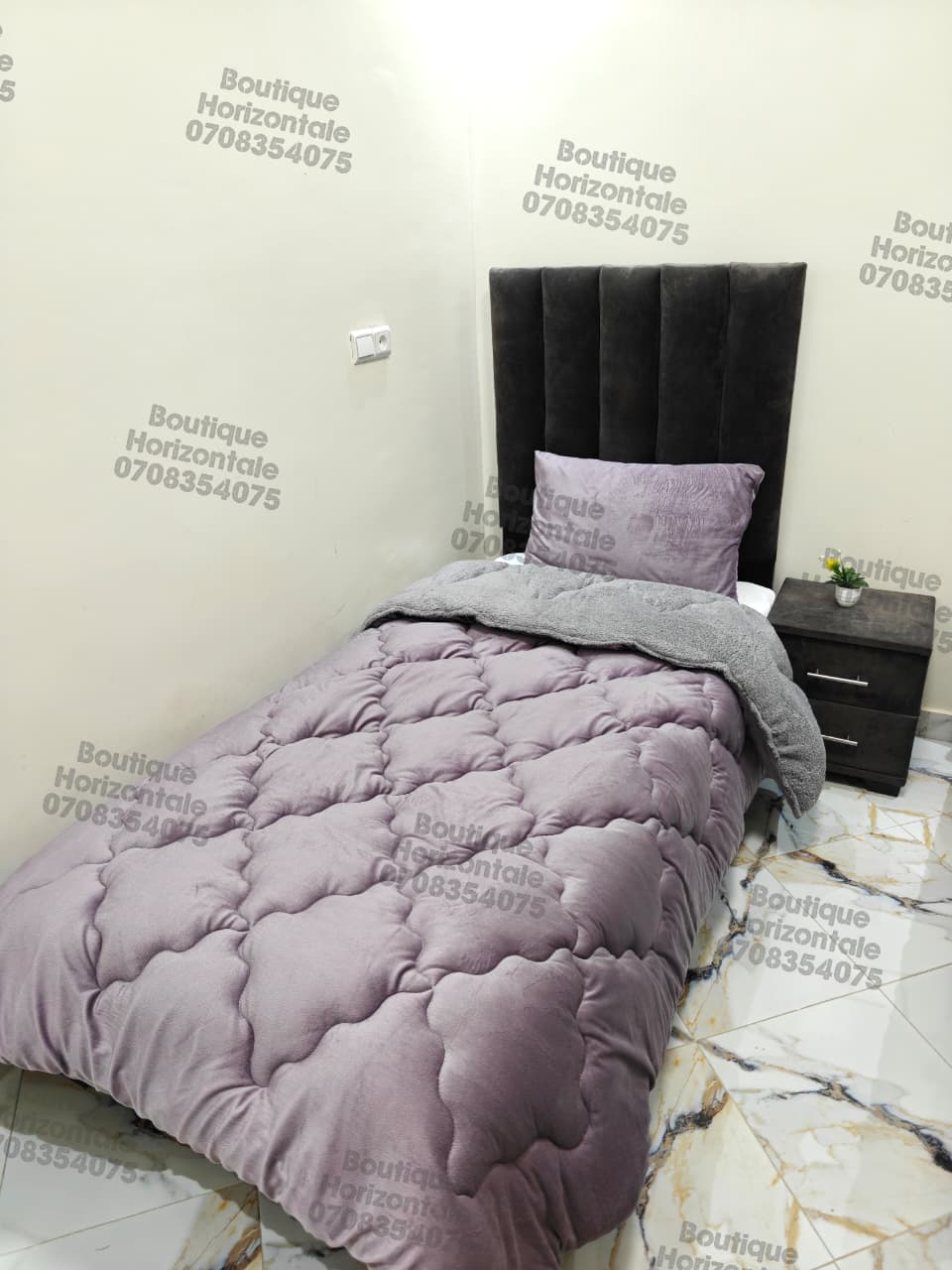 couvre-lits couleur unies