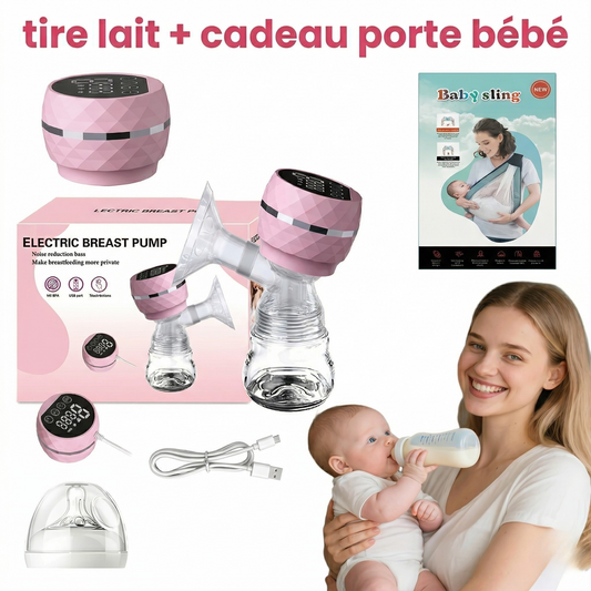 Tire-lait électrique + Porte bébé OFFERT